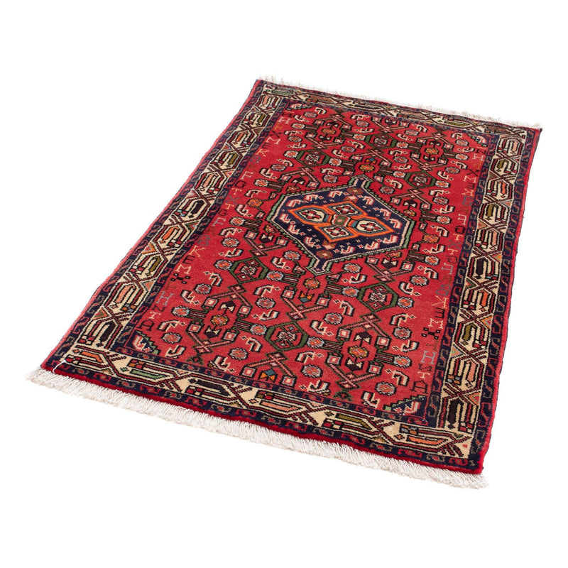 Alfombra persa - Nómada - 132 x 77 cm - rojo