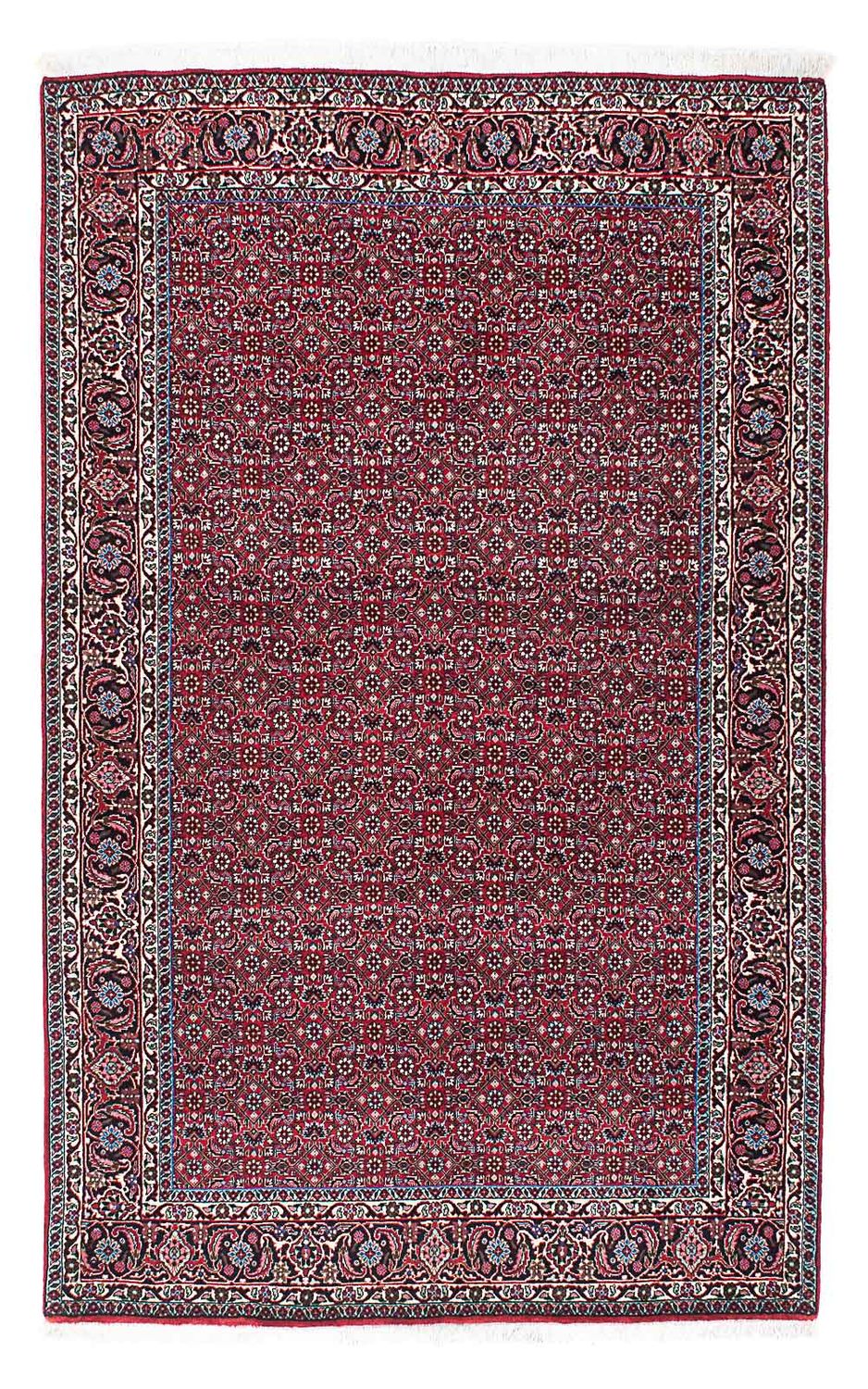 Alfombra persa - Bidjar - 209 x 134 cm - rojo claro