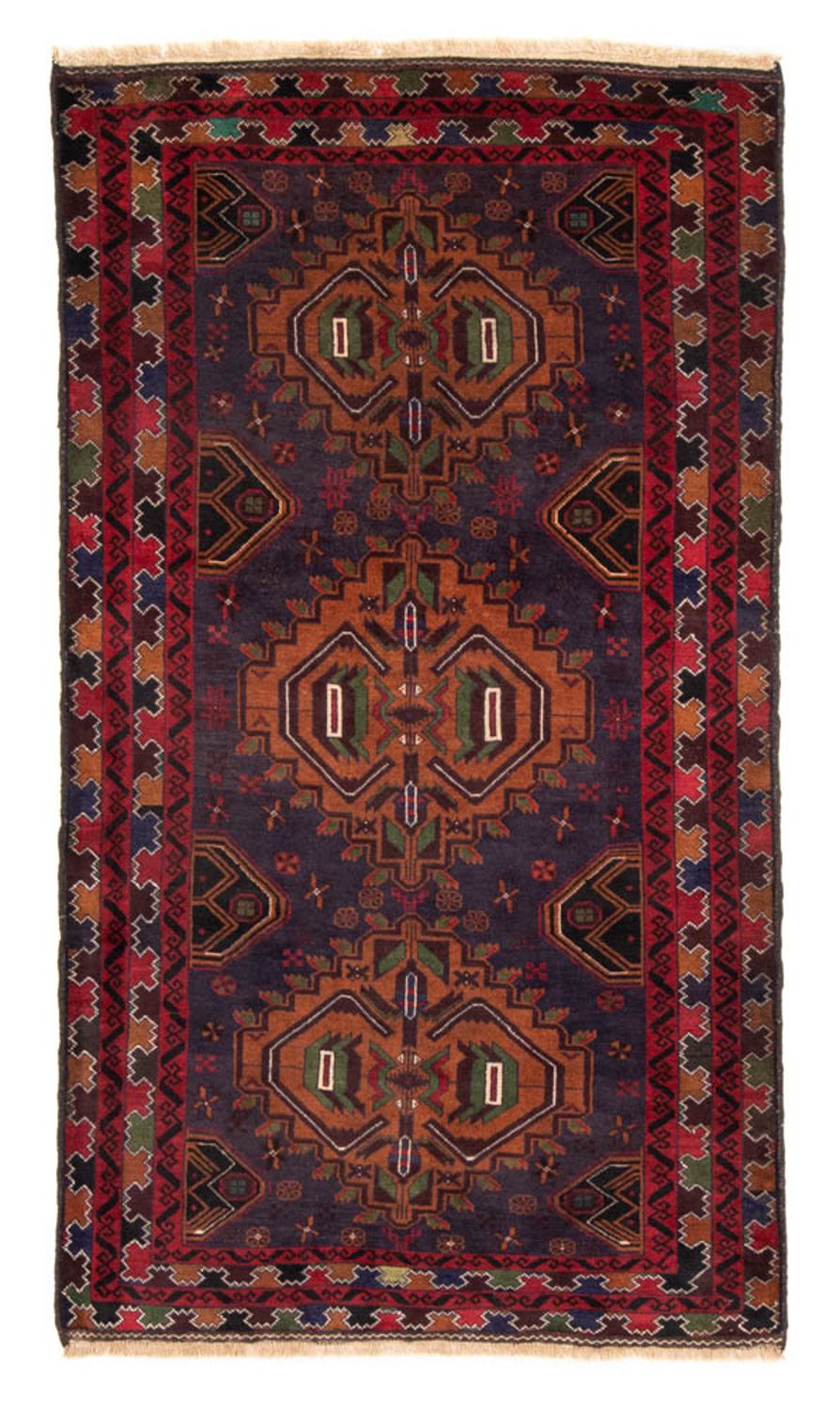 Alfombra Belutsch - 196 x 111 cm - azul oscuro