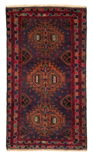 Alfombra Belutsch - 196 x 111 cm - azul oscuro