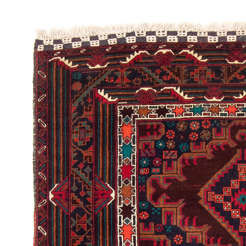 Alfombra de pasillo Alfombra Belutsch - 197 x 105 cm - rojo oscuro
