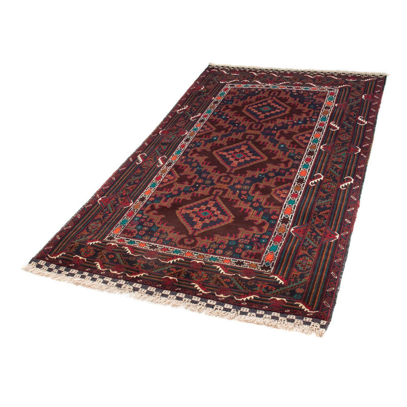 Alfombra de pasillo Alfombra Belutsch - 197 x 105 cm - rojo oscuro