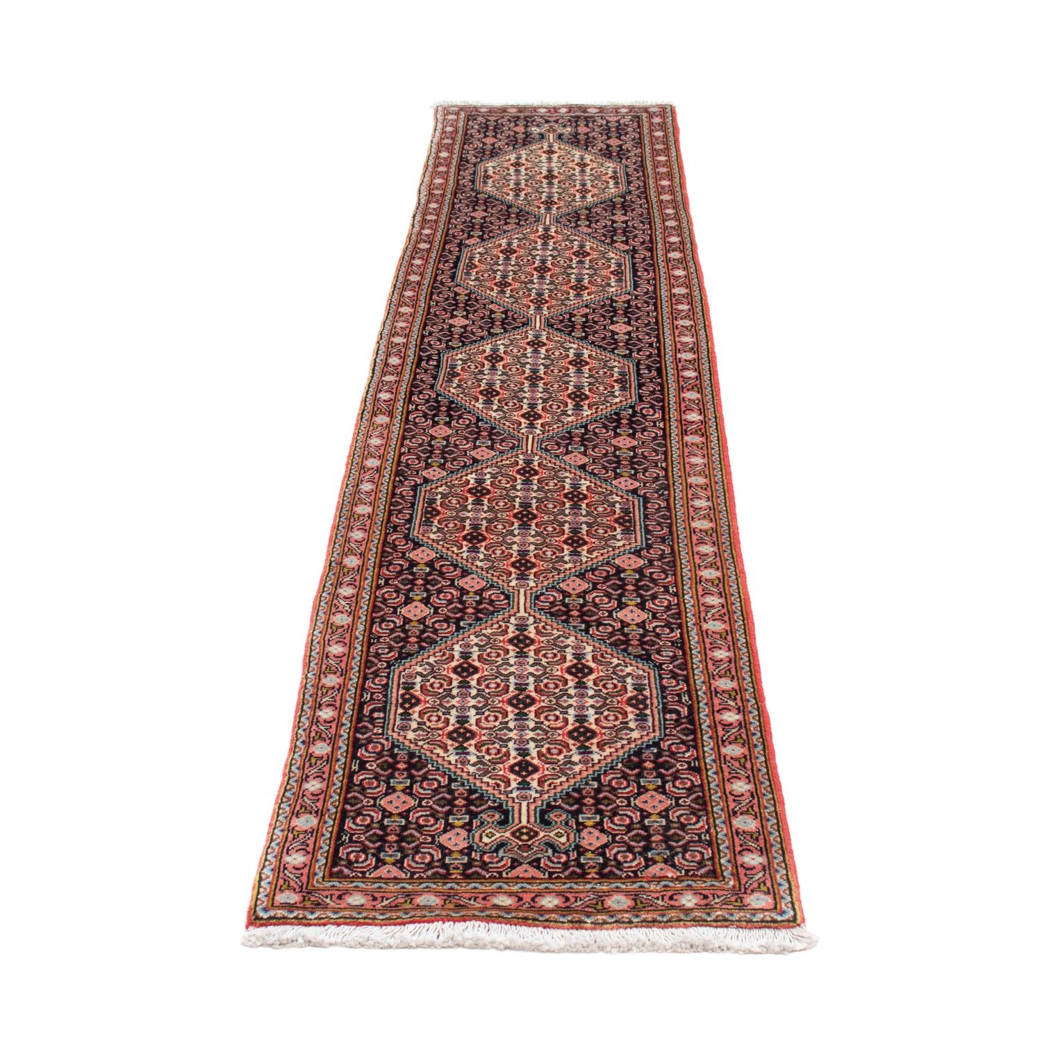 Alfombra de pasillo Alfombra persa - Clásica - 130 x 51 cm - rojo claro