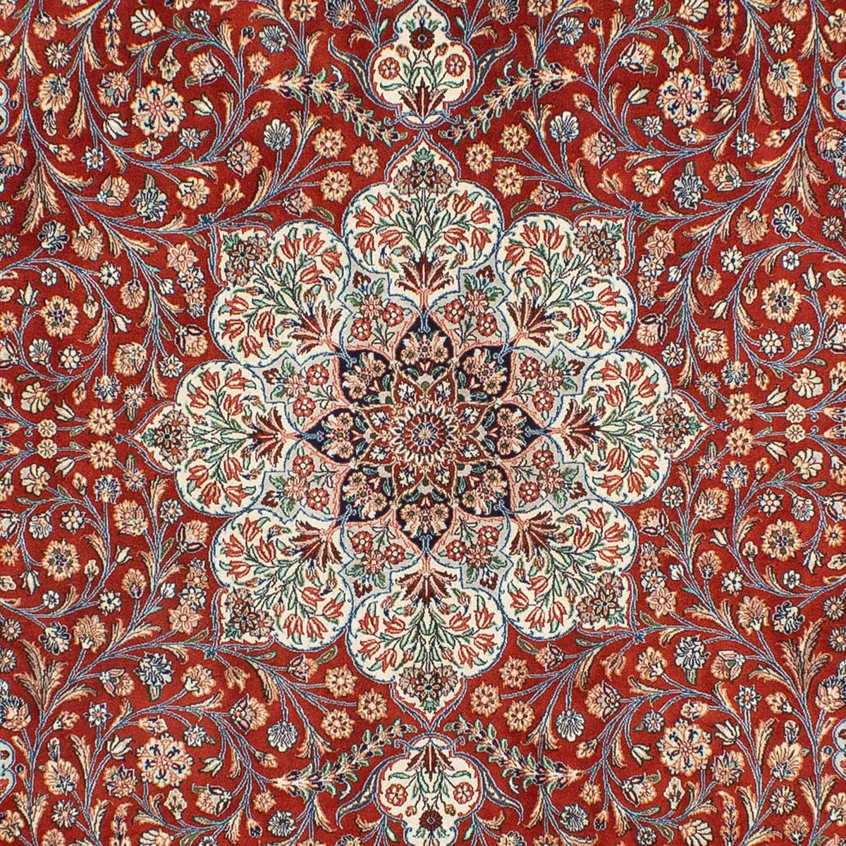 Alfombra persa - Ghom - 274 x 209 cm - rojo