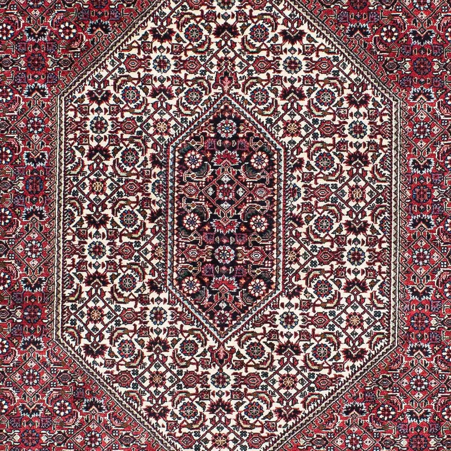 Alfombra persa - Bidjar - 198 x 132 cm - rojo claro