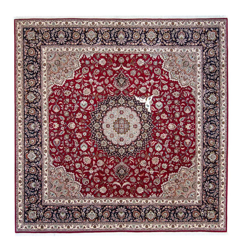 Alfombra Persa - Tabriz - Real cuadrado  - 300 x 297 cm - rojo oscuro