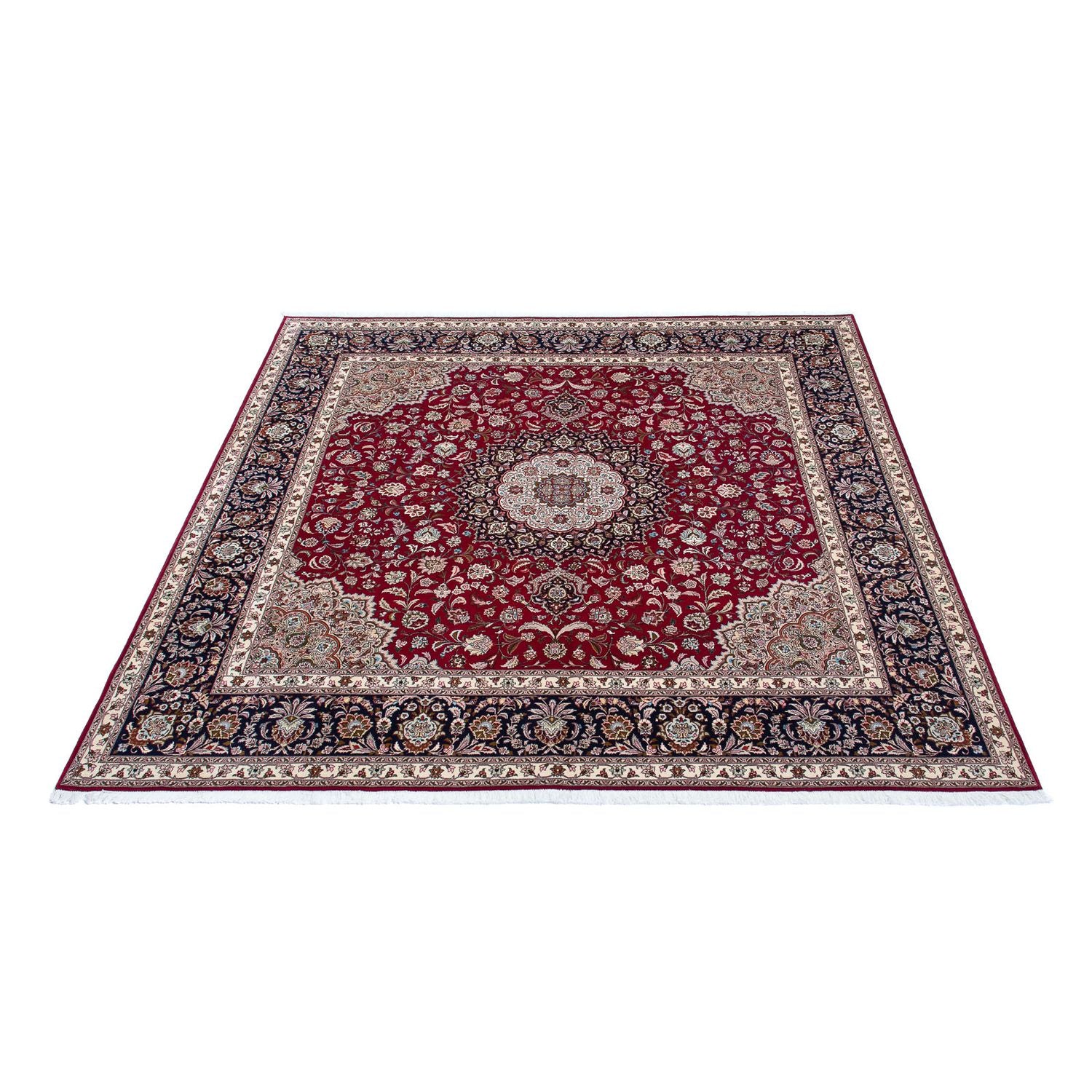 Alfombra Persa - Tabriz - Real cuadrado  - 300 x 297 cm - rojo oscuro