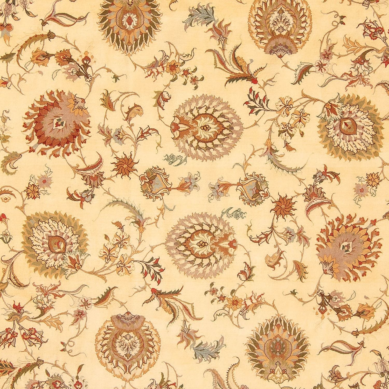 Alfombra Persa - Tabriz - Real - 346 x 256 cm - marrón claro
