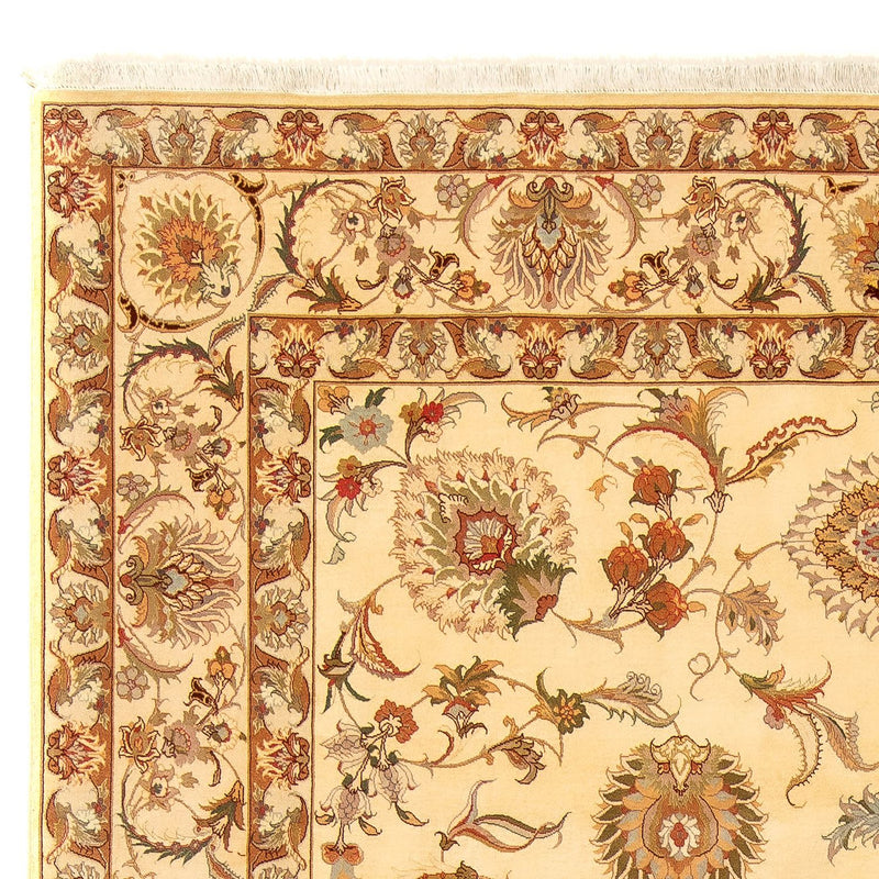 Alfombra Persa - Tabriz - Real - 346 x 256 cm - marrón claro