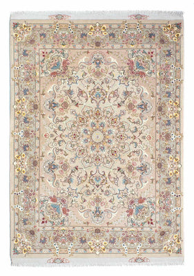 Alfombra Persa - Tabriz - Real - 210 x 150 cm - beige