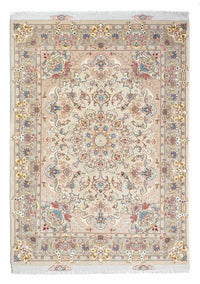 Alfombra Persa - Tabriz - Real - 210 x 150 cm - beige