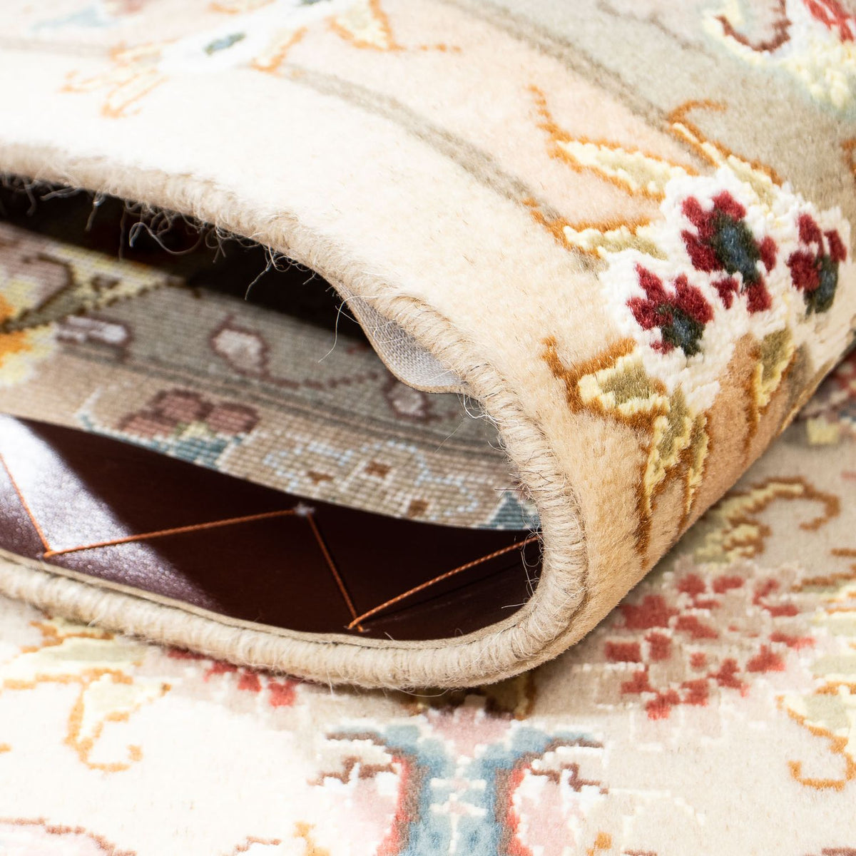 Alfombra Persa - Tabriz - Real - 210 x 150 cm - beige