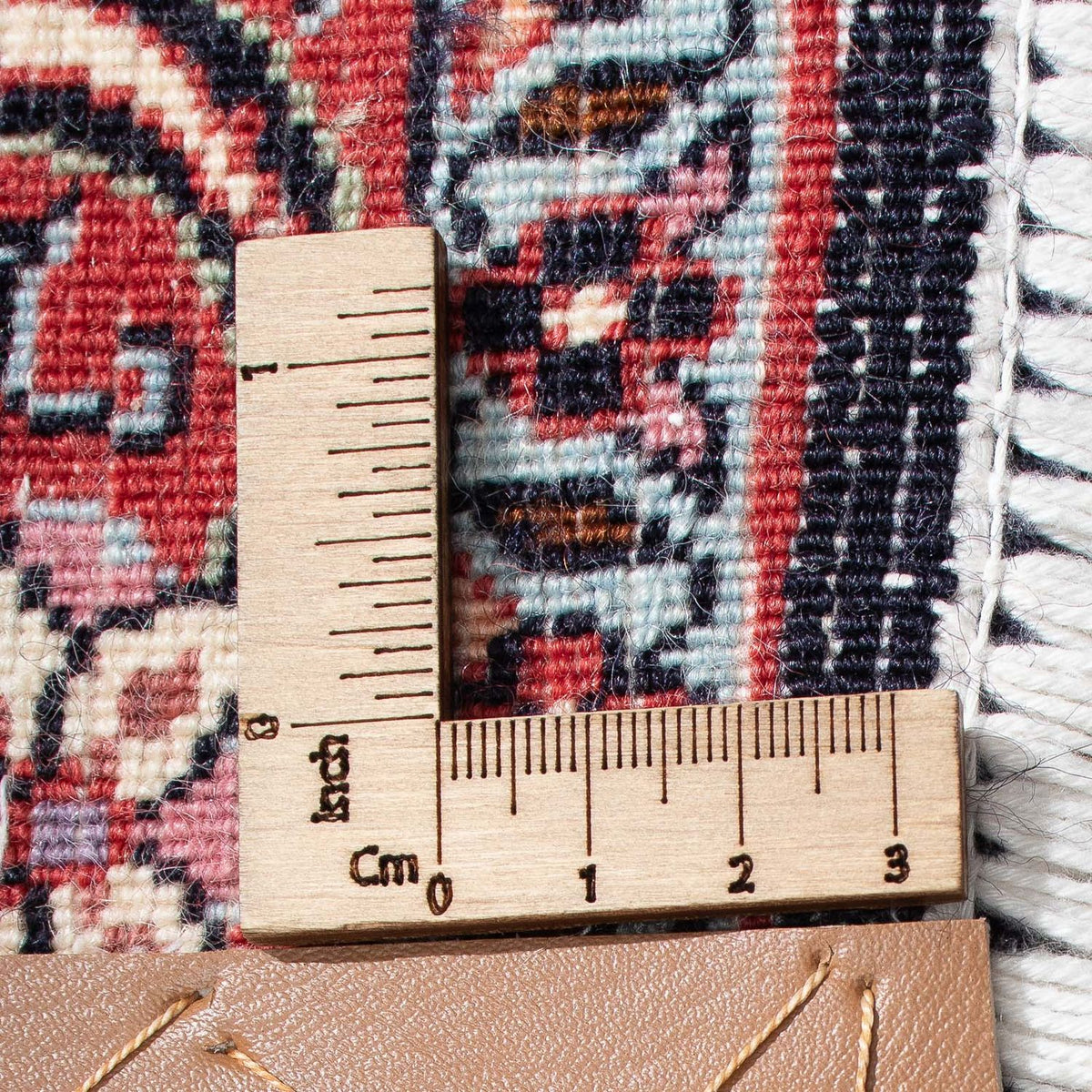 Alfombra persa - Bidjar cuadrado  - 300 x 300 cm - rojo oscuro