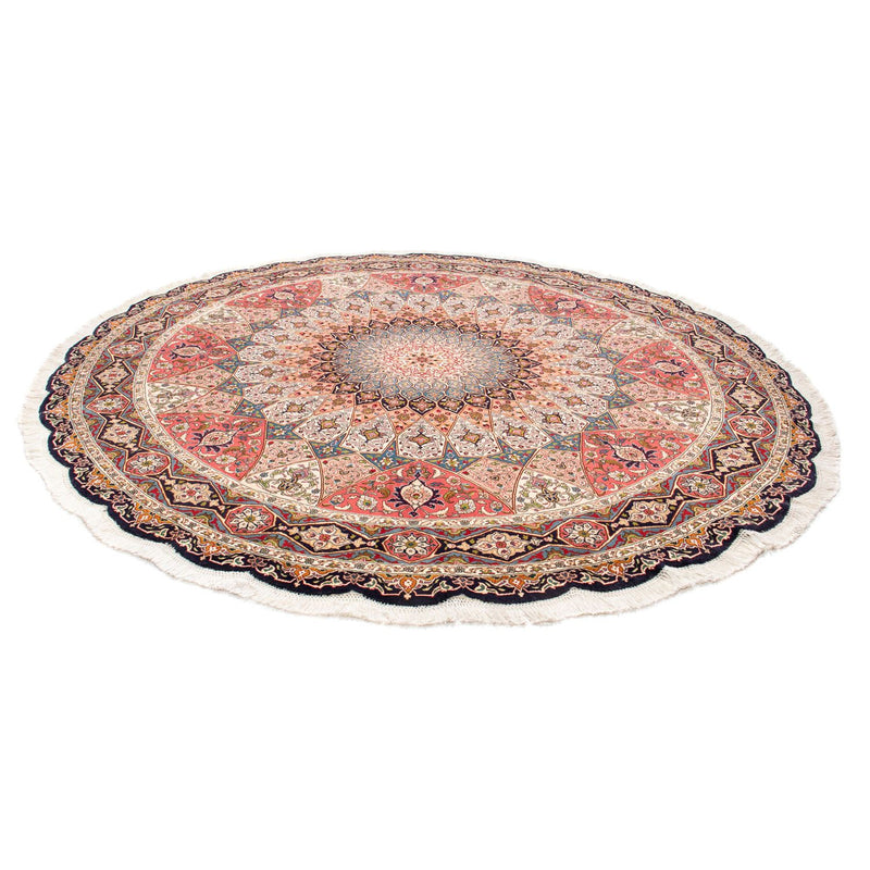 Alfombra Persa - Tabriz - Real redondo  - 250 x 250 cm - multicolor