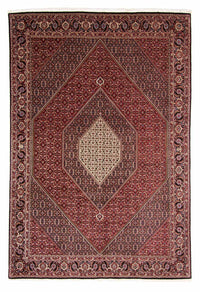 Alfombra persa - Bidjar - 349 x 245 cm - rojo claro