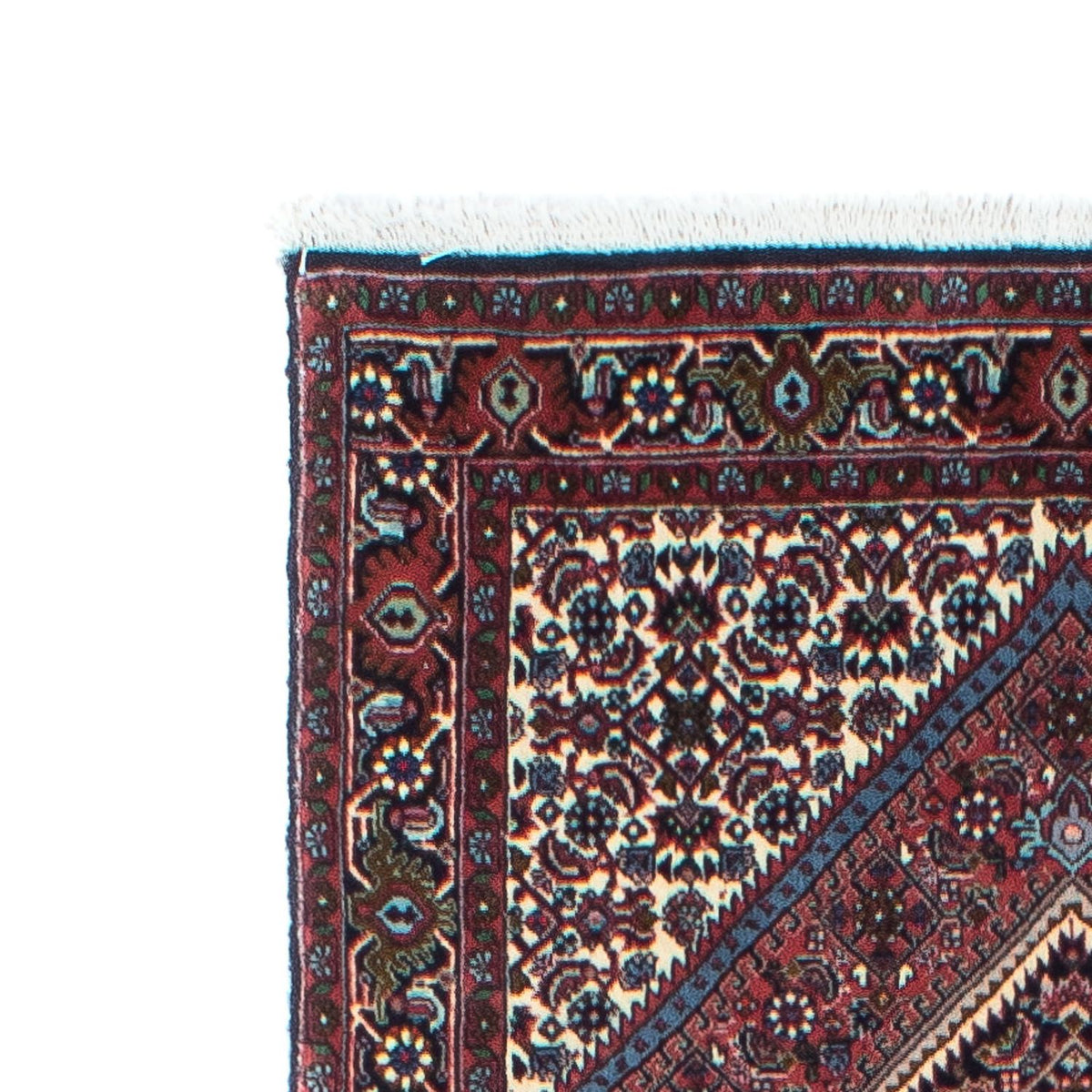 Alfombra de pasillo Alfombra persa - Bidjar - 245 x 74 cm - rojo claro