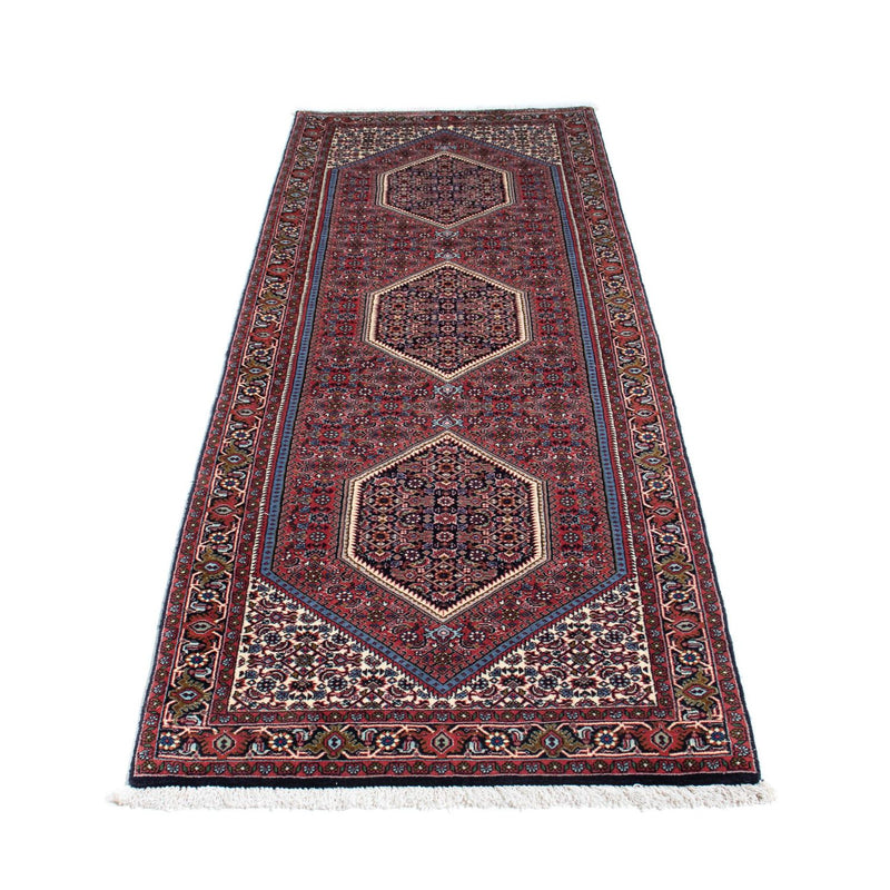 Alfombra de pasillo Alfombra persa - Bidjar - 245 x 74 cm - rojo claro