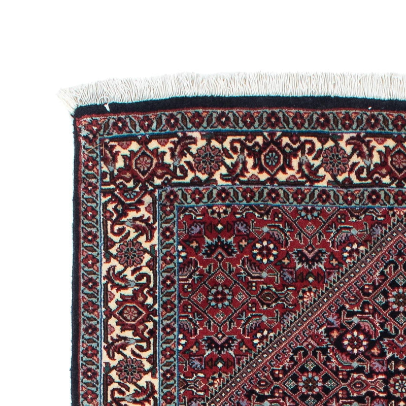 Alfombra de pasillo Alfombra persa - Bidjar - 212 x 74 cm - rojo oscuro