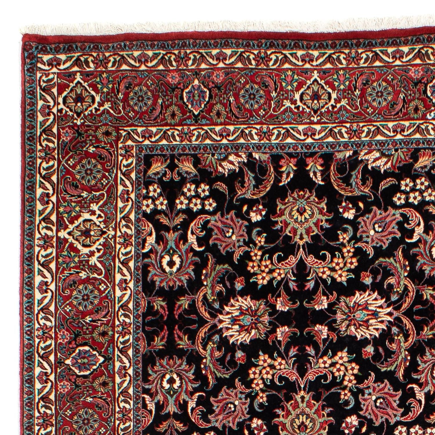 Alfombra persa - Bidjar - 299 x 203 cm - azul oscuro