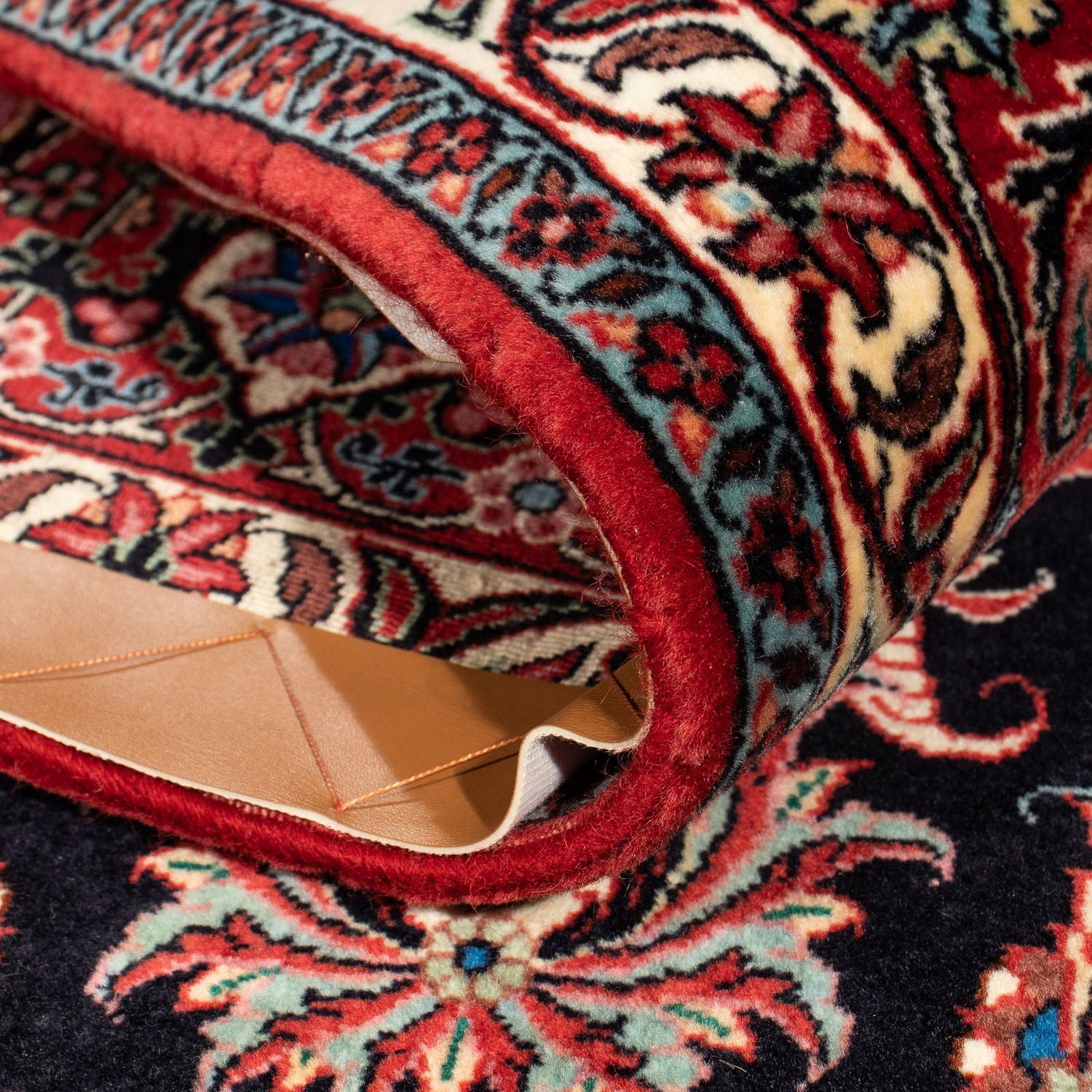 Alfombra persa - Bidjar - 299 x 203 cm - azul oscuro