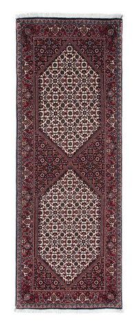 Alfombra de pasillo Alfombra persa - Bidjar - 218 x 77 cm - azul oscuro