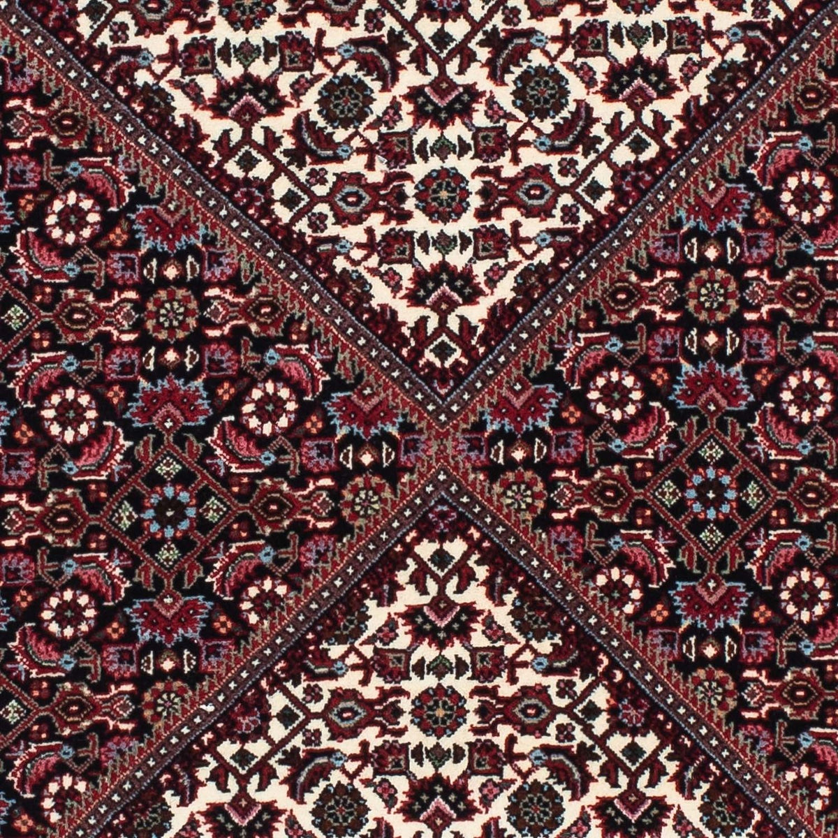 Alfombra de pasillo Alfombra persa - Bidjar - 218 x 77 cm - azul oscuro