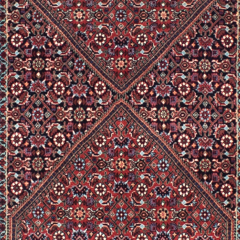 Alfombra de pasillo Alfombra persa - Bidjar - 296 x 82 cm - azul oscuro