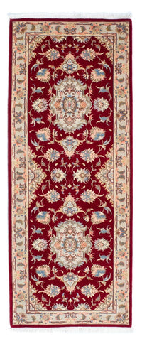 Alfombra de pasillo Alfombra Persa - Tabriz - Real - 213 x 83 cm - rojo oscuro