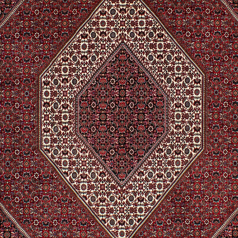 Alfombra persa - Bidjar - 295 x 202 cm - rojo oscuro