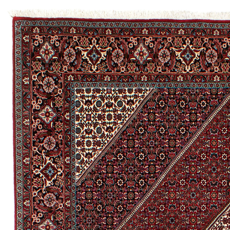 Alfombra persa - Bidjar - 295 x 202 cm - rojo oscuro