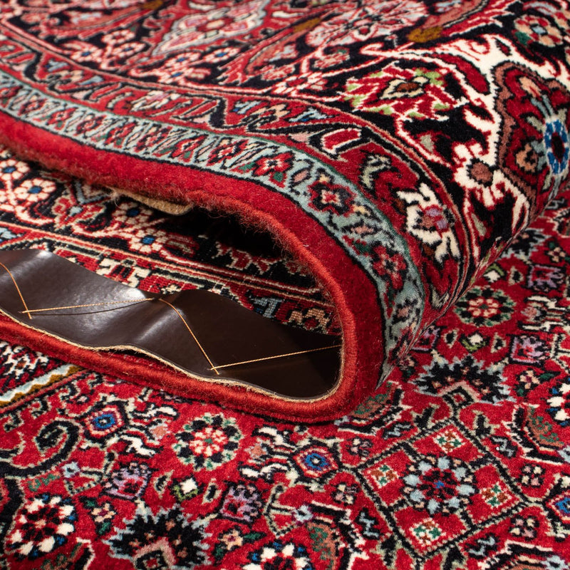 Alfombra persa - Bidjar - 295 x 202 cm - rojo oscuro