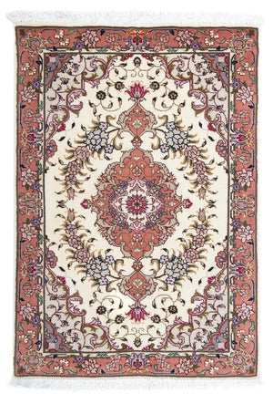 Alfombra Persa - Tabriz - Real - 90 x 60 cm - beige
