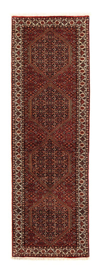 Alfombra de pasillo Alfombra persa - Bidjar - 292 x 84 cm - rojo oscuro