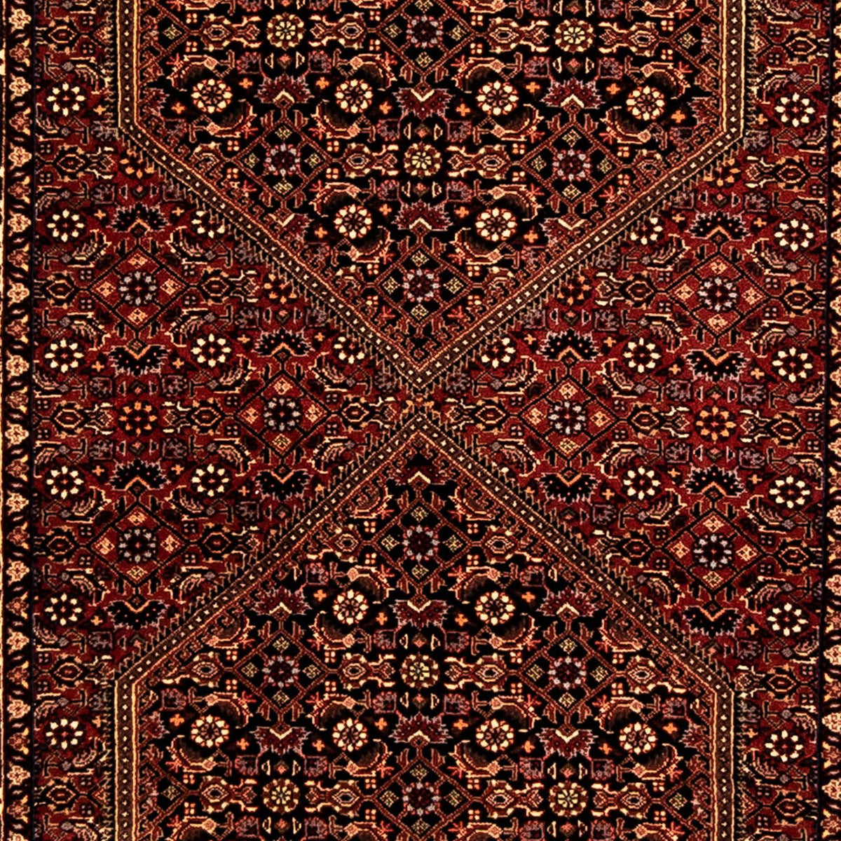 Alfombra de pasillo Alfombra persa - Bidjar - 292 x 84 cm - rojo oscuro