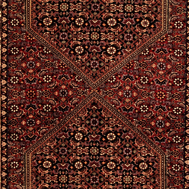 Alfombra de pasillo Alfombra persa - Bidjar - 292 x 84 cm - rojo oscuro