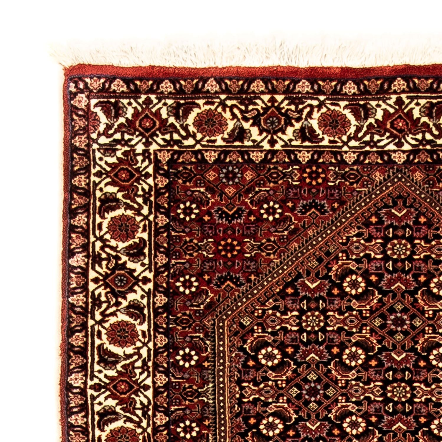 Alfombra de pasillo Alfombra persa - Bidjar - 292 x 84 cm - rojo oscuro