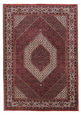 Alfombra persa - Bidjar - 238 x 171 cm - rojo oscuro