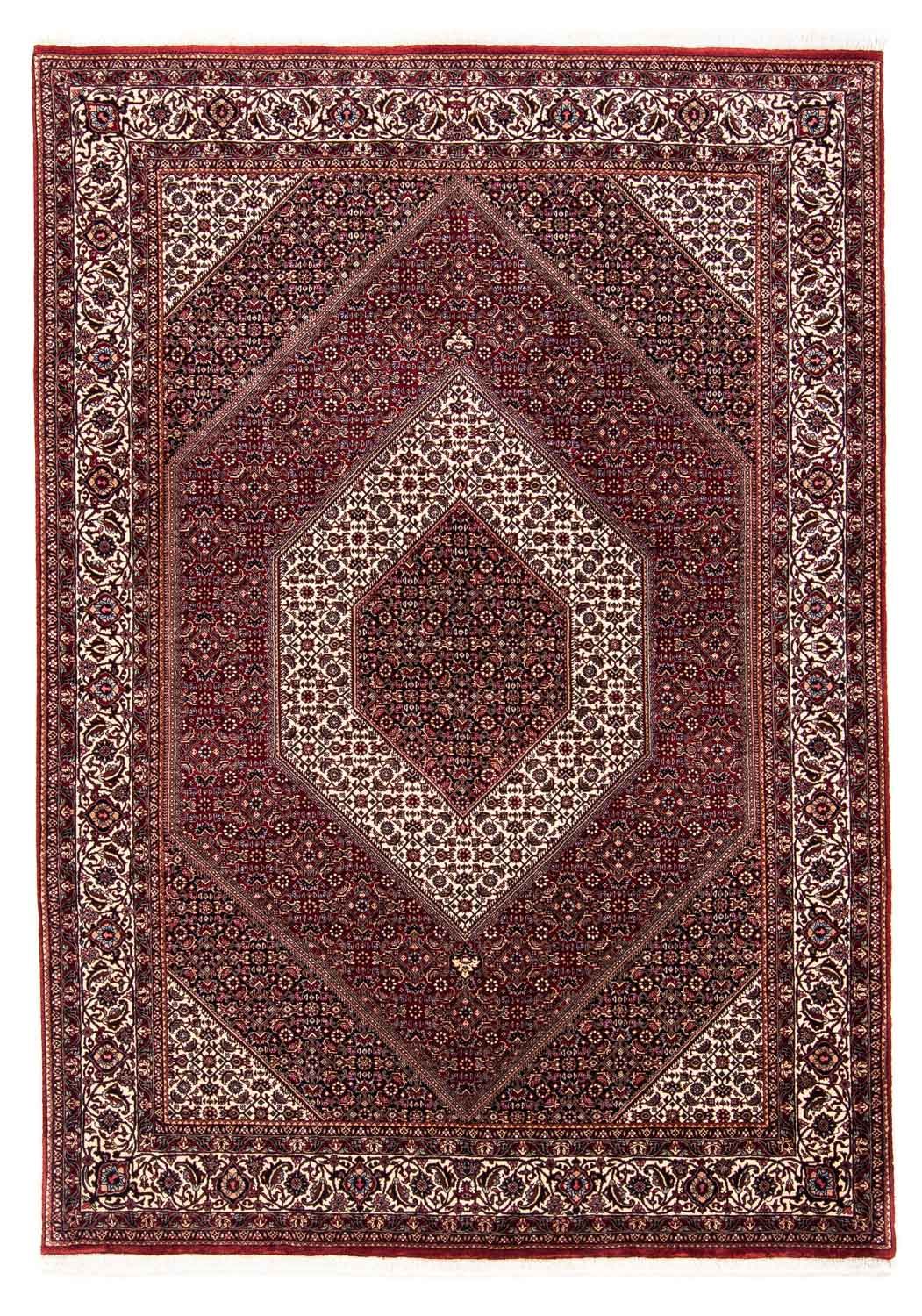 Alfombra persa - Bidjar - 238 x 171 cm - rojo oscuro