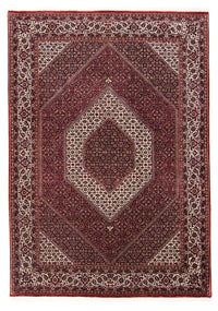 Alfombra persa - Bidjar - 238 x 171 cm - rojo oscuro