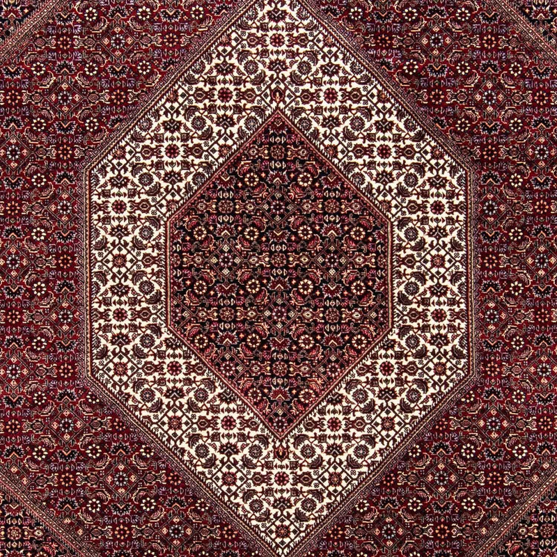 Alfombra persa - Bidjar - 238 x 171 cm - rojo oscuro
