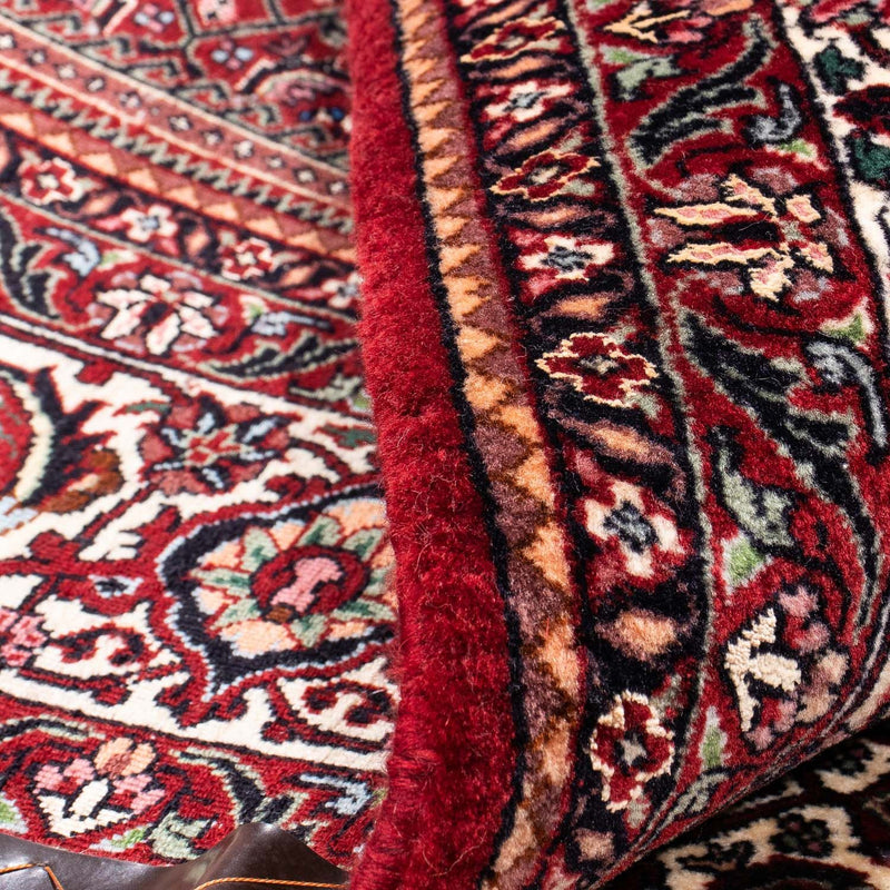 Alfombra persa - Bidjar - 238 x 171 cm - rojo oscuro