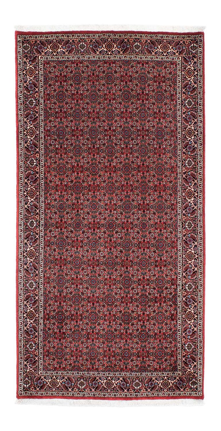 Alfombra de pasillo Alfombra persa - Bidjar - 204 x 99 cm - rojo