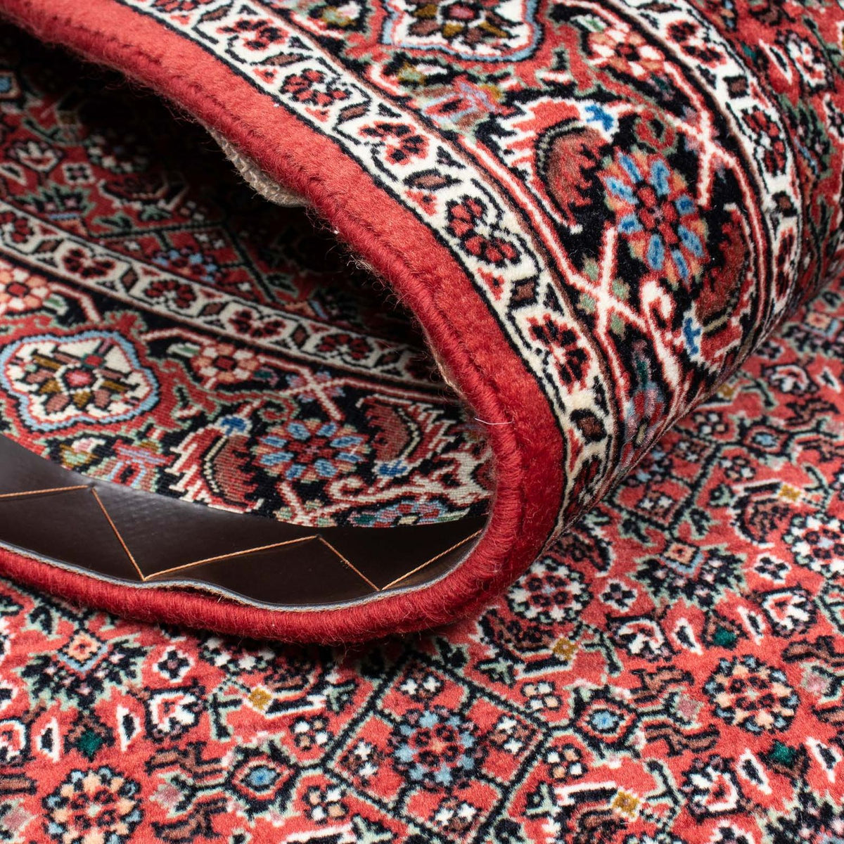 Alfombra de pasillo Alfombra persa - Bidjar - 204 x 99 cm - rojo