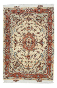 Alfombra Persa - Tabriz - Real - 151 x 103 cm - beige