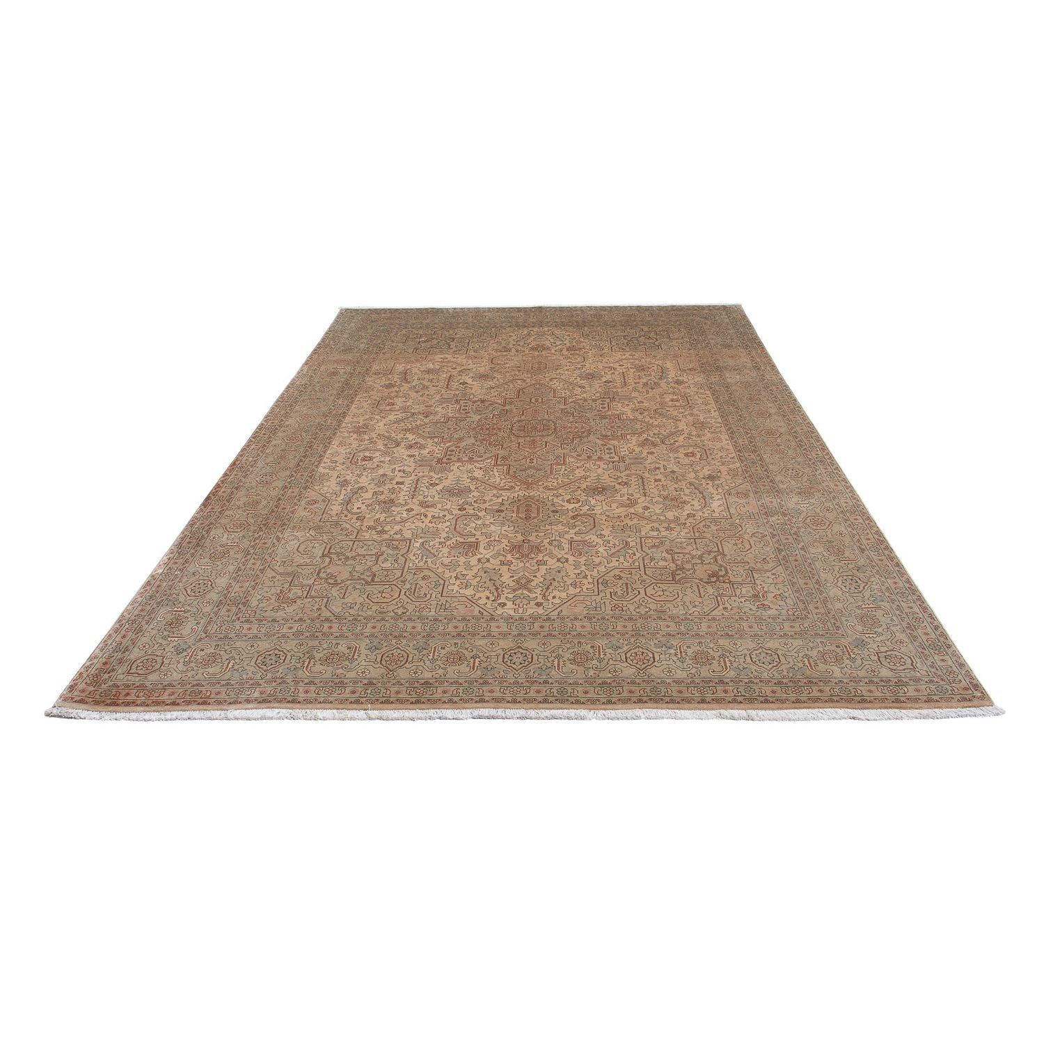 Alfombra Persa - Tabriz - Real - 296 x 198 cm - marrón claro