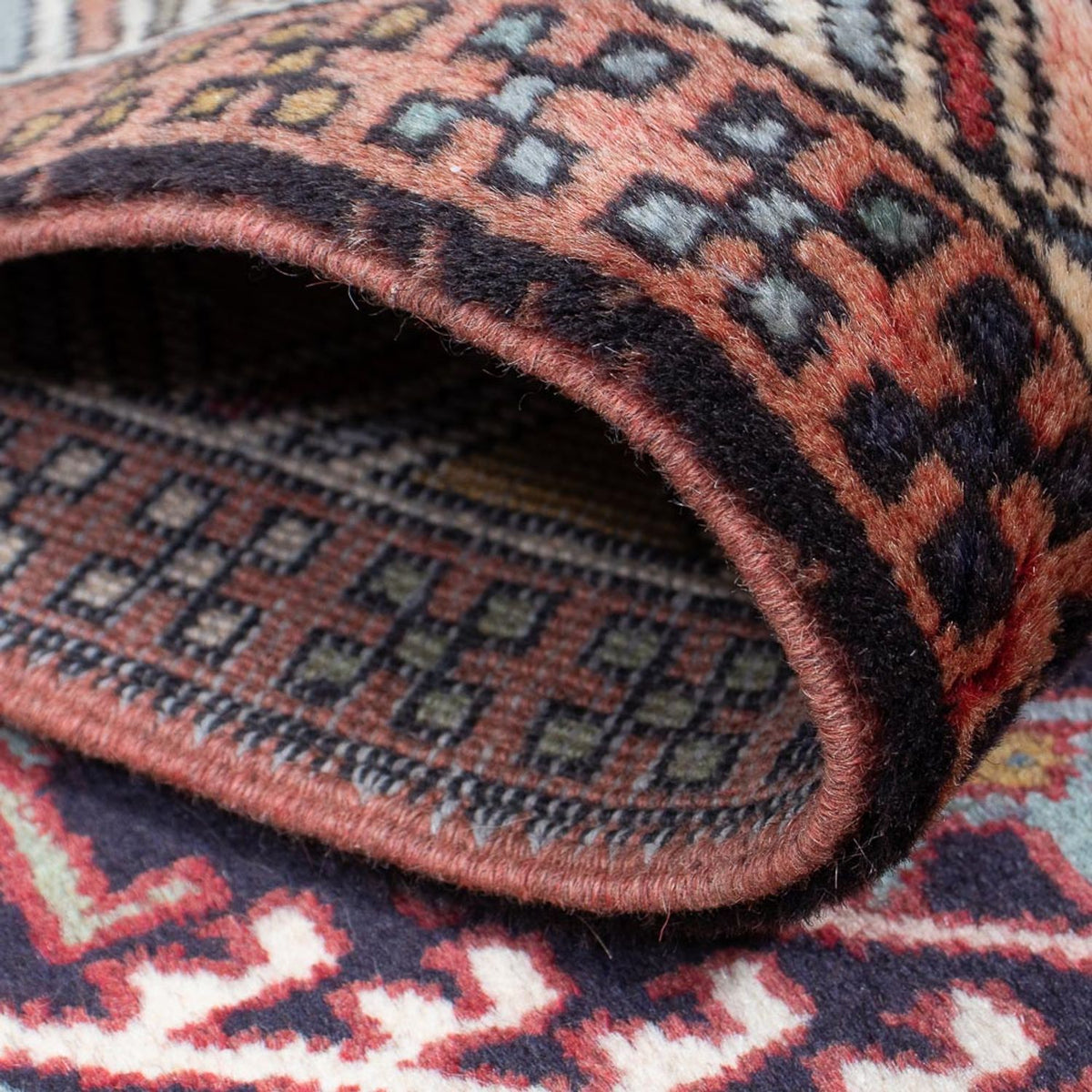 Alfombra de pasillo Alfombra persa - Nómada - 298 x 70 cm - marrón claro