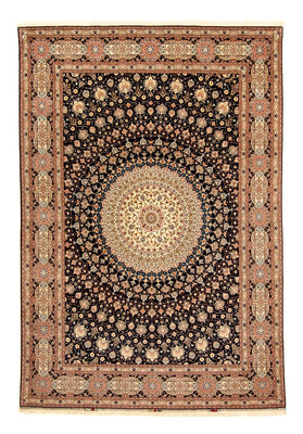 Alfombra Persa - Tabriz - Real - 338 x 248 cm - azul oscuro
