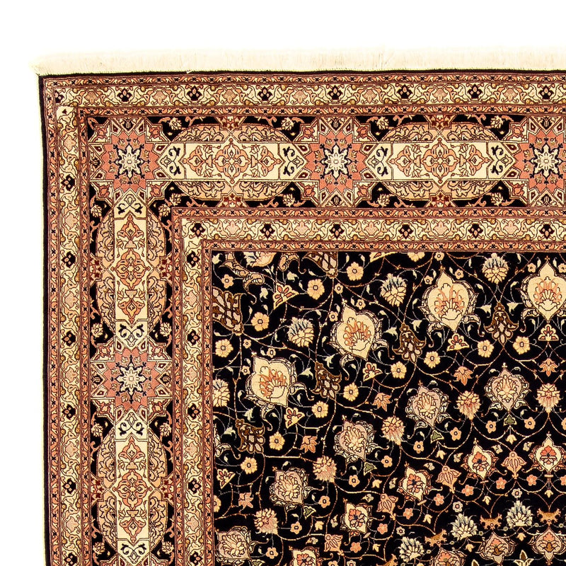 Alfombra Persa - Tabriz - Real - 338 x 248 cm - azul oscuro