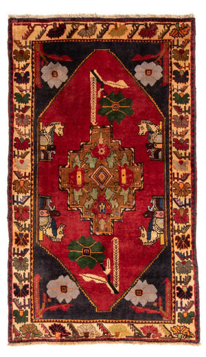 Alfombra persa - Nómada - 188 x 108 cm - rojo