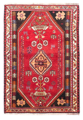Alfombra persa - Nómada - 166 x 112 cm - rojo oscuro